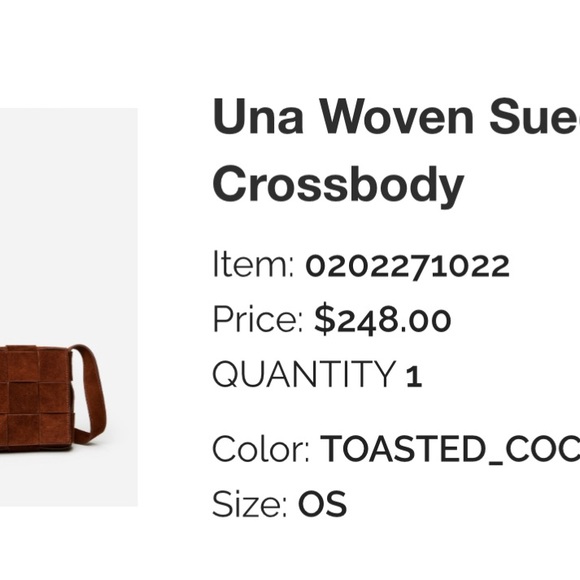 J.mclaughlin una suede and leather crossbody bag. Brand new. Original cloth. - Picture 4 of 4